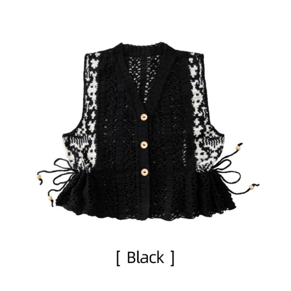 Adresse pattern women's vest handmade crochet homemade wool yarn material package - Image 6