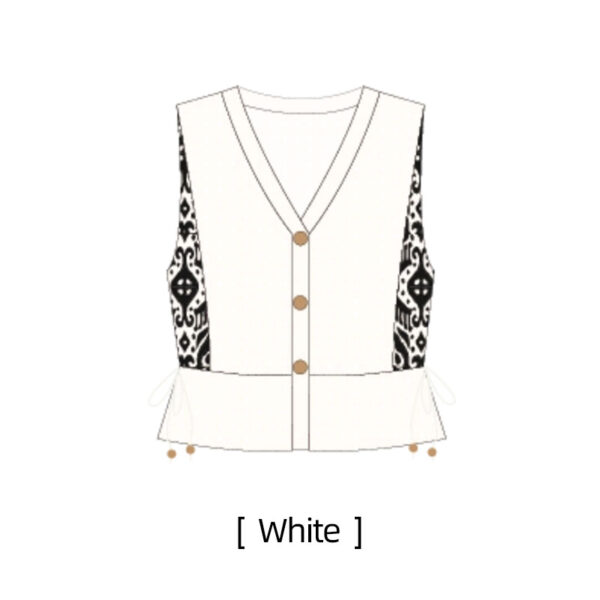 Adresse pattern women's vest handmade crochet homemade wool yarn material package - Image 2