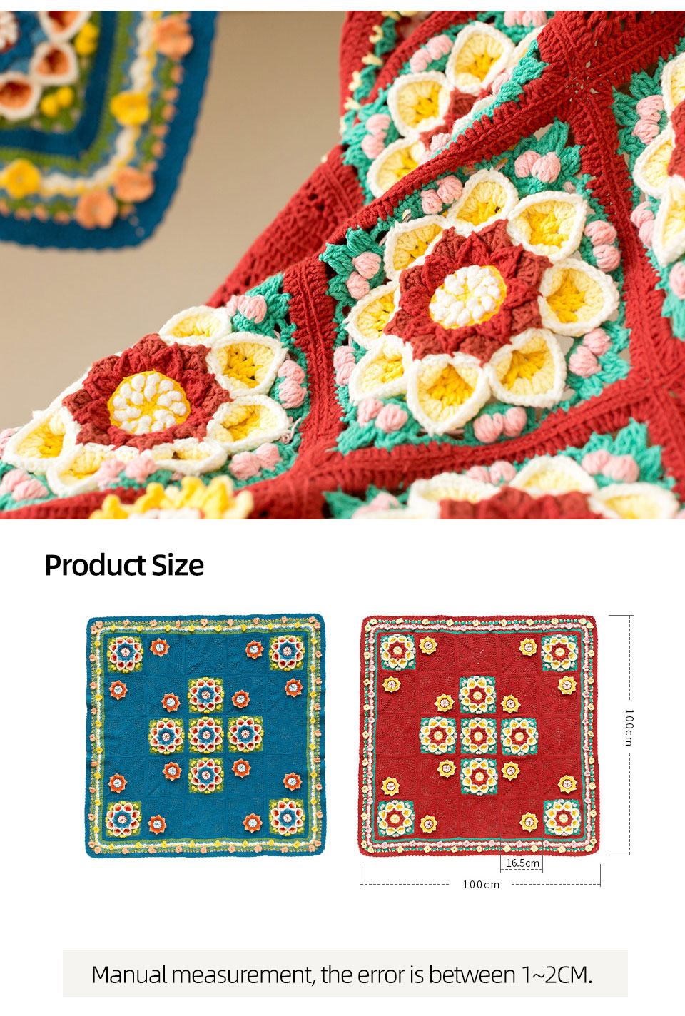 Baoxianghua pattern blanket,handmade crochet,blanket,material package