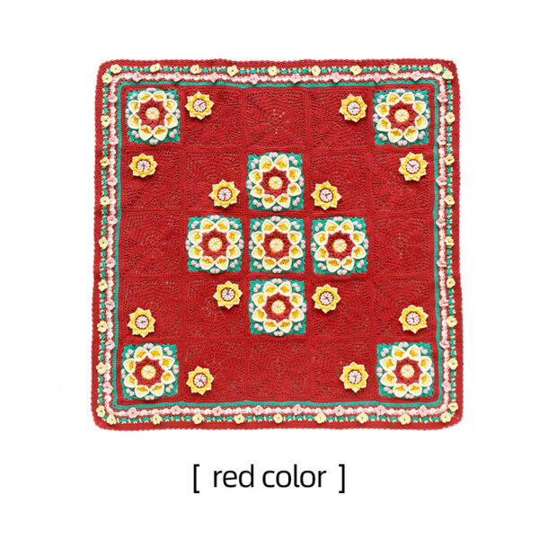 Baoxianghua pattern blanket handmade crochet blanket material package 100×100cm - Image 2