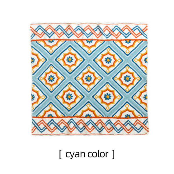 Blair floor tile blanket crochet diy knitted blanket 95×90cm - Image 2