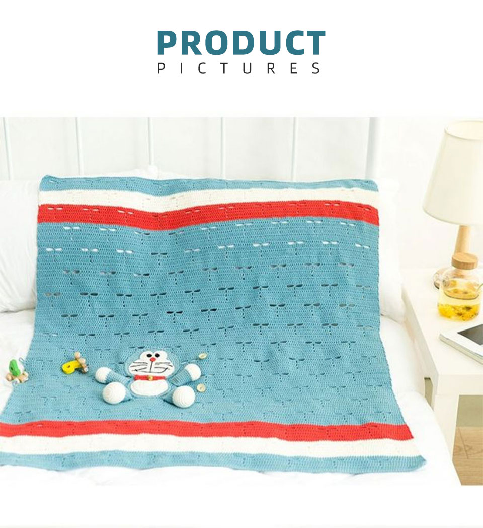 Blue cat blanket,gray cat blanket,crochet handmade,DIY,relieve boredom