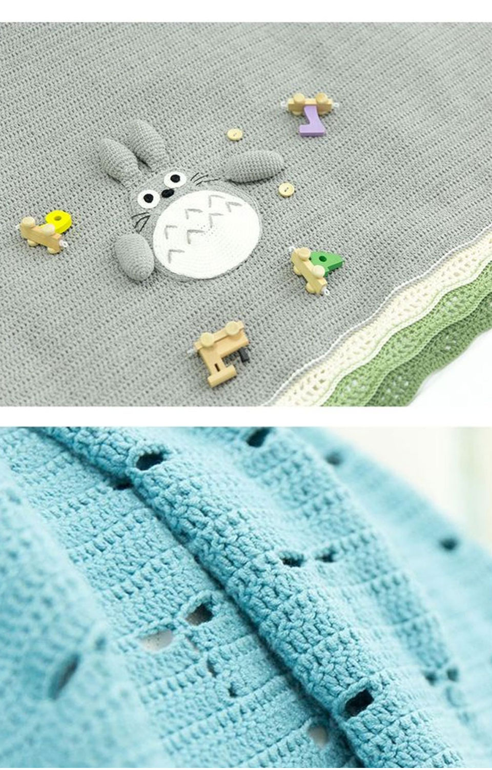 Blue cat blanket,gray cat blanket,crochet handmade,DIY,relieve boredom
