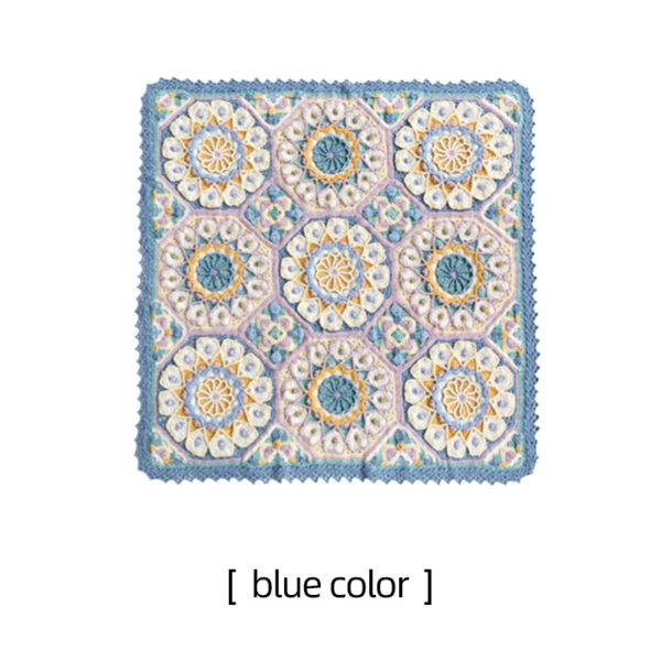 Casablanca patchwork blanket handmade crochet blanket material package 102×102cm - Image 3