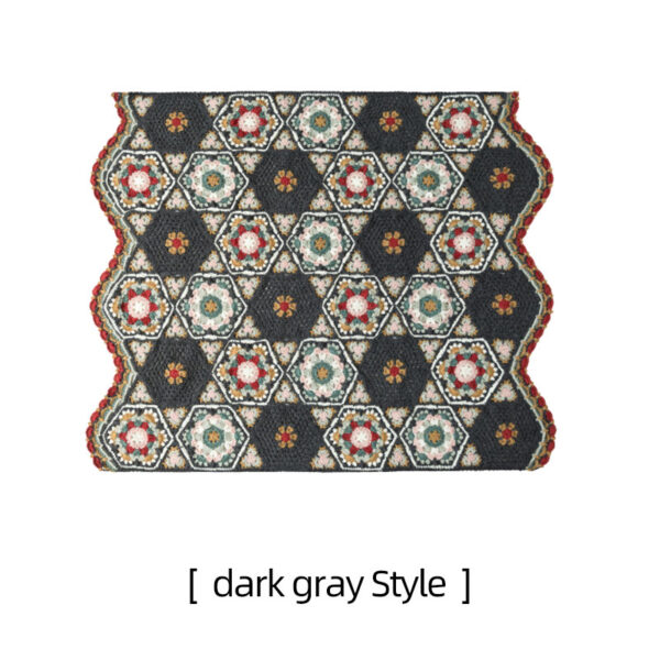 Garuda patchwork wool blanket hand-crocheted blanket wool ball material package 135×105cm - Image 3
