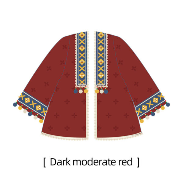 Gold yarn jacquard short cardigan hand-woven crochet clothes material package - Image 8