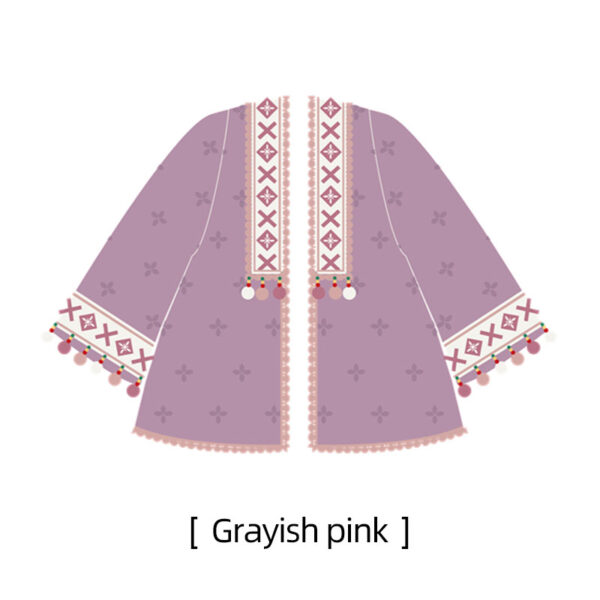 Gold yarn jacquard short cardigan hand-woven crochet clothes material package - Image 7
