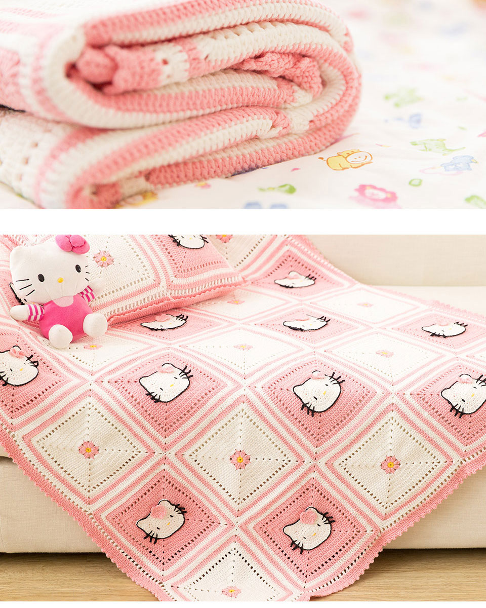 KT blanket,wool diy,hand-knitted blanket,crochet