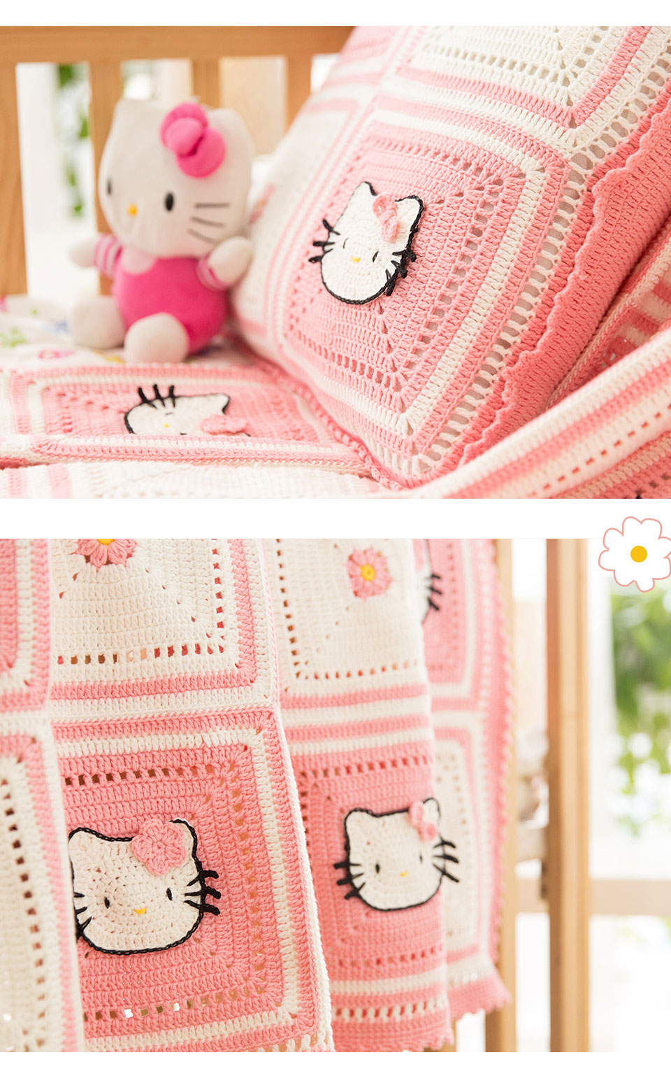 KT blanket,wool diy,hand-knitted blanket,crochet