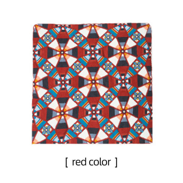 Kaleidoscope pattern patchwork blanket handmade diy crochet cotton yarn 140×140cm - Image 3