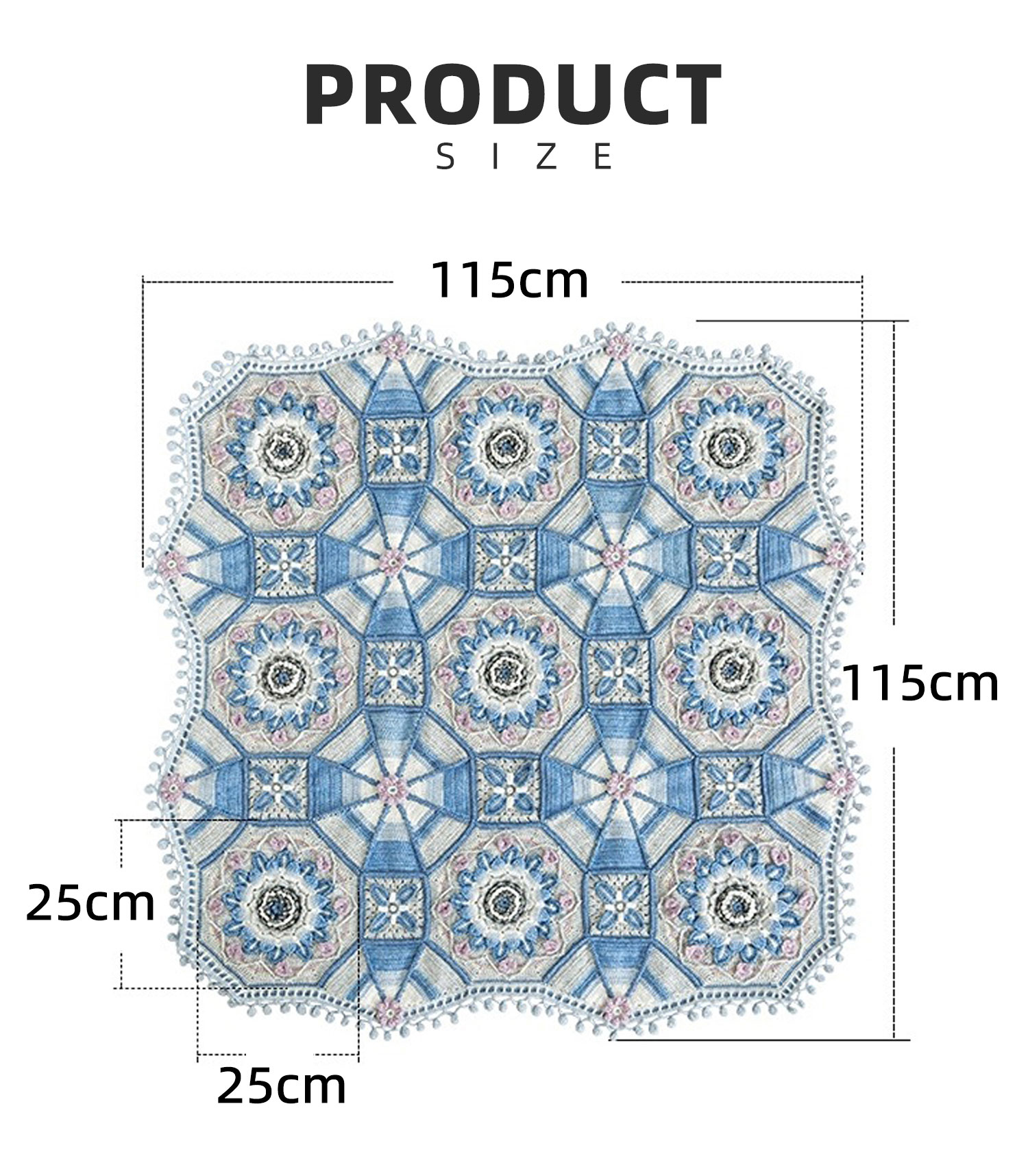 Lotus,sunflower,patchwork blanket,crochet handmade DIY,blanket,material package