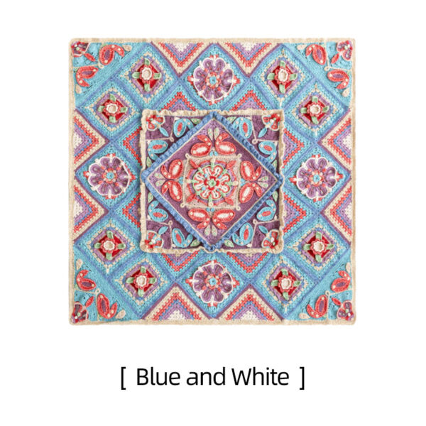 Miao Village Parquet Pillow Blanket DIY Crochet Blanket Homemade Material Pack 115×115cm - Image 2
