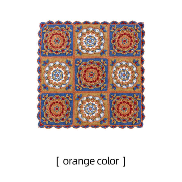 Nine Palaces Caisson Patchwork Blanket Handmade DIY Crochet Wool Yarn Blanket Material Pack - Image 3
