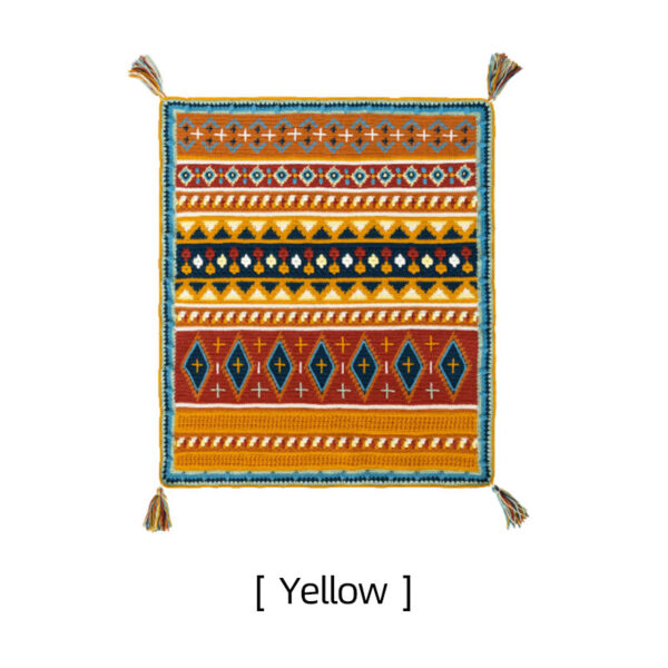 Palazi crochet jacquard blanket DIY crochet homemade blanket material package 120×105cm - Image 2
