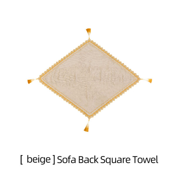 Peacock table runner & sofa back cushion handmade crochet lace yarn ball material package - Image 3