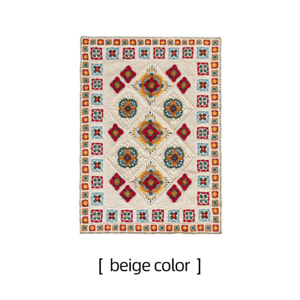 Persimmon pattern wool blanket handmade DIY crochet handmade blanket material package 120×92cm - Image 2
