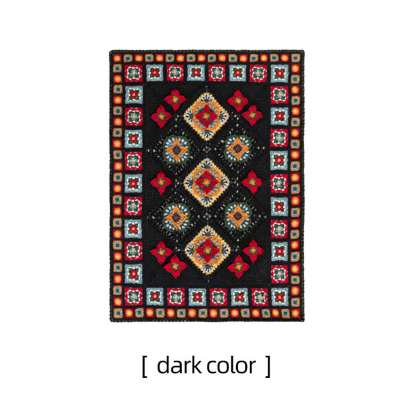 Persimmon pattern wool blanket handmade DIY crochet handmade blanket material package 120×92cm - Image 3