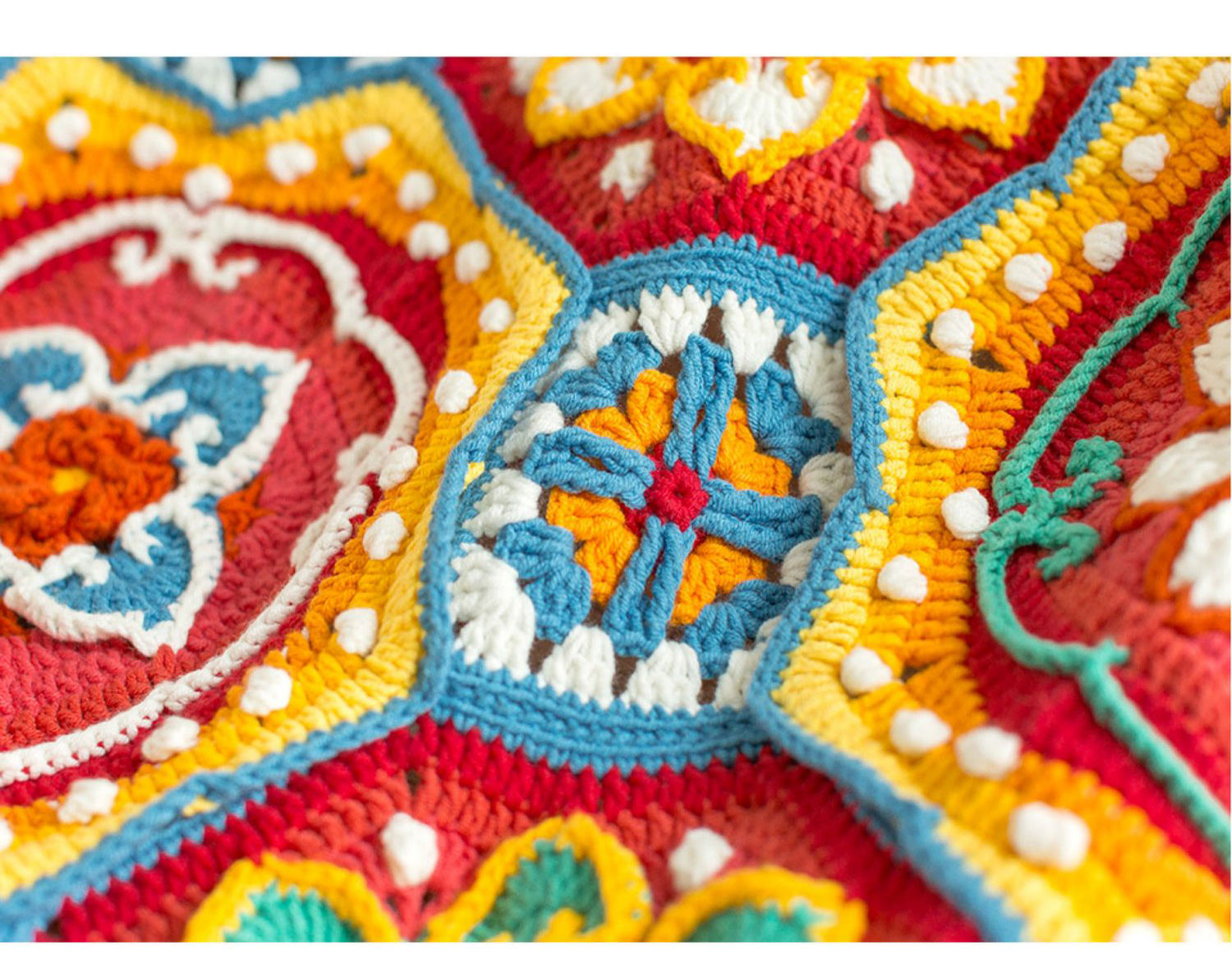 Ruyi Lotus,Blanket,Handmade,Crochet Blanket,Material Package