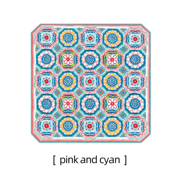 Ruyi Lotus Blanket Handmade Crochet Blanket Material Package 107×107cm - Image 3