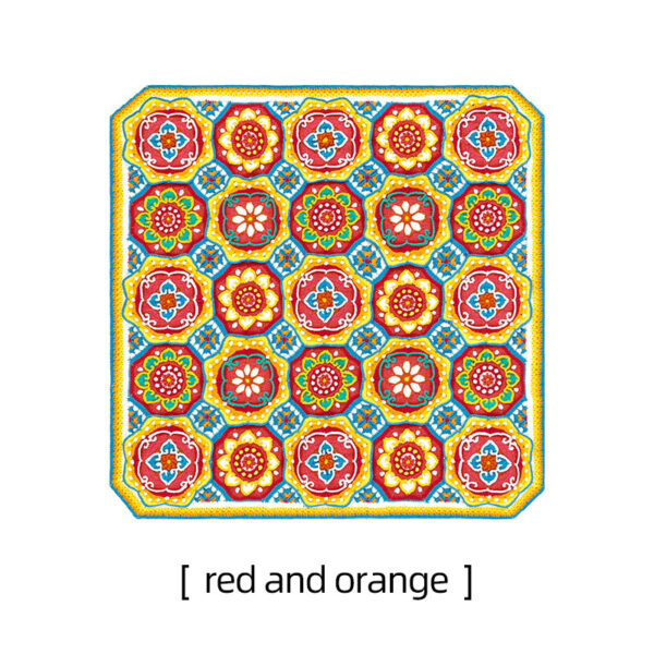 Ruyi Lotus Blanket Handmade Crochet Blanket Material Package 107×107cm - Image 2