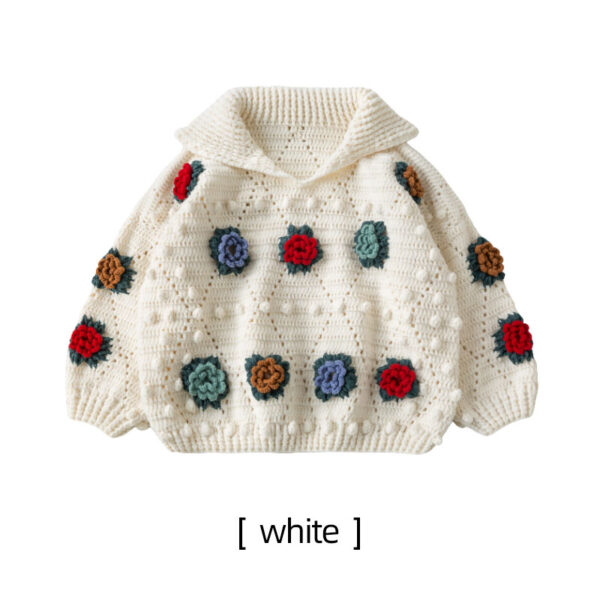 Vintage patchwork sweater DIY hand-knitted crochet sweater homemade material package - Image 2